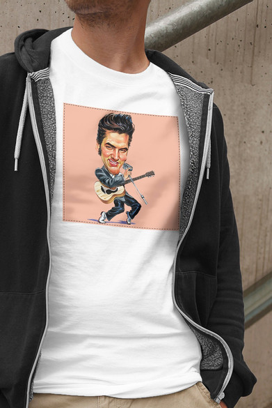 Koszulka z naszywką Elvis Presley 02