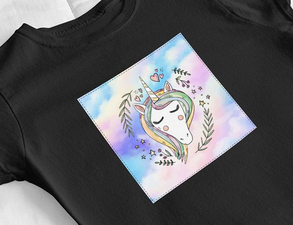 Bluzka damska z naszywką Unicorne 01