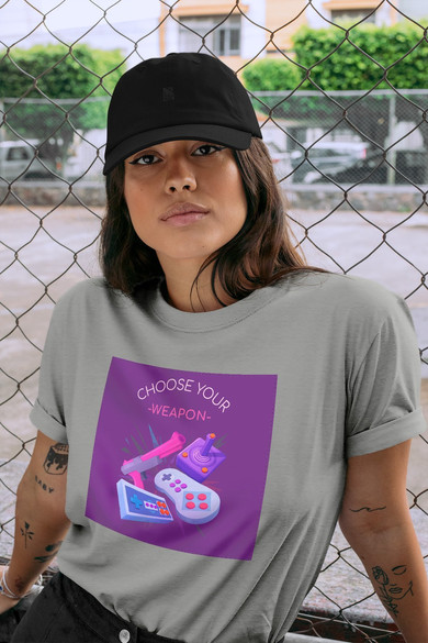 Koszulka z naszywką CHOOSE YOUR WEAPON
