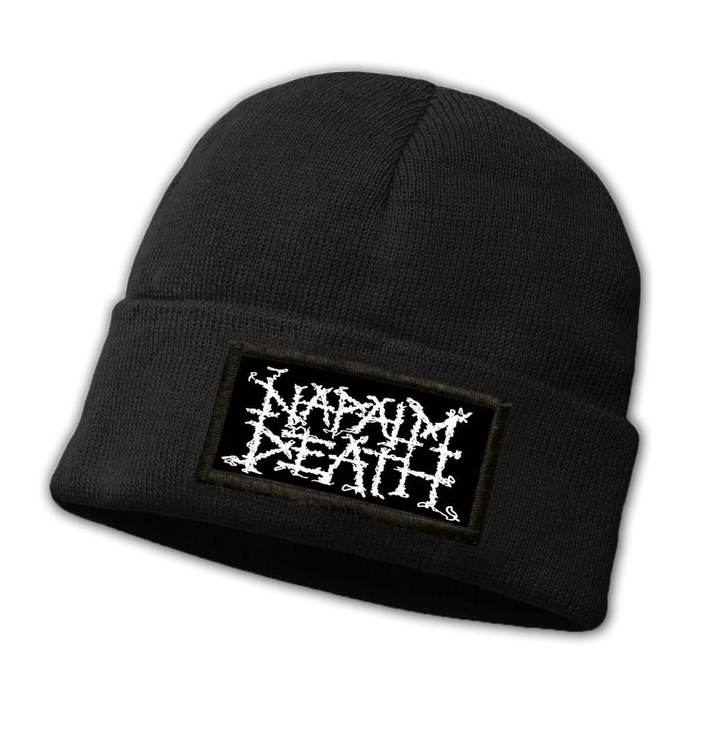 Czapka zimowa z naszywką NAPALM DEATH