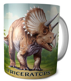 Kubek Dinozaury Triceratops + imię dziecka