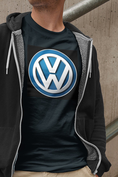 Koszulka z naszywką Volkswagen logo black