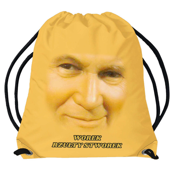 Worek rzułty stworek Jan Paweł 2 JP2 