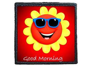 Naszywka GOOD MORNING /  DZIEŃ DOBRY