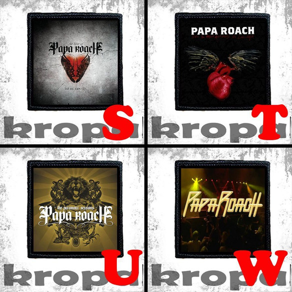 Naszywka PAPA ROACH 10 x 10 cm  Dużo Wzorów!