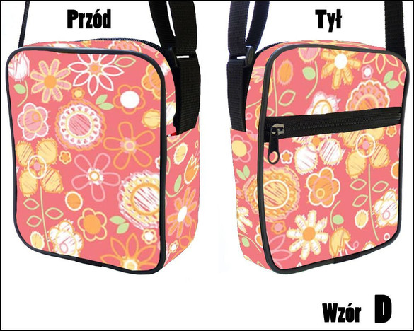 Torba Listonoszka MODNE WZORKI- OUTLET