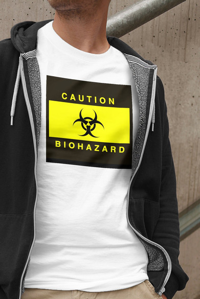 Koszulka z naszywką Biohazard 02