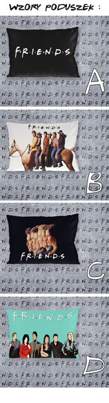 FRIENDS Zestaw poduszka kubek WZORY+GRATIS