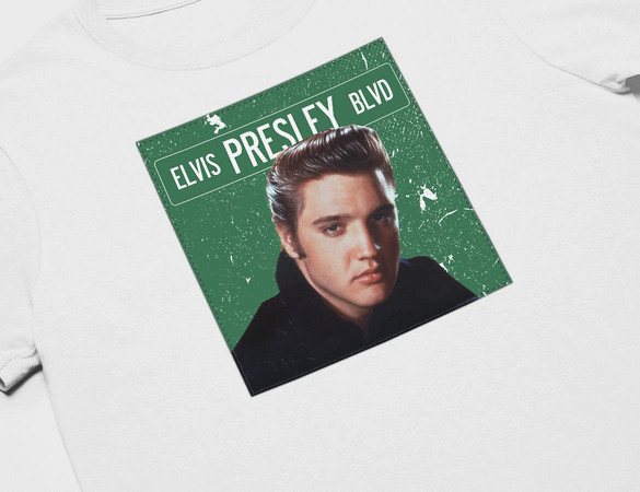 Koszulka z naszywką Elvis Presley 03