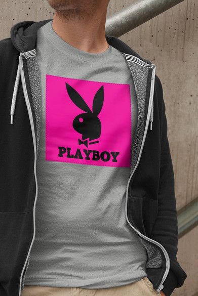 Koszulka z naszywką PLAYBOY logo