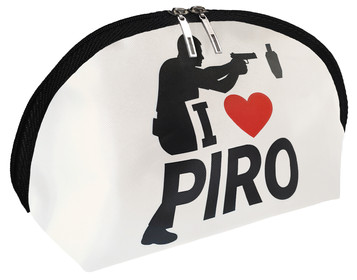 Kosmetyczka dla strzelca I LOVE PIRO