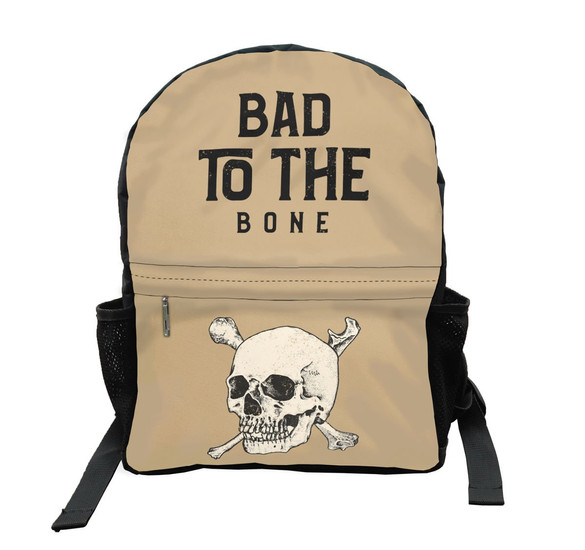Plecak Szkolny SKULL/ BAD TO THE BONE Dodaj napis!