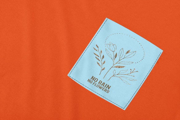 Koszulka z kieszonką NO RAIN NO FLOWERS 02