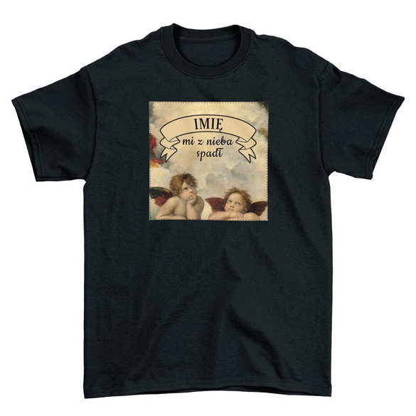 Koszulka z naszywką na Walentynki TWÓJ NAPIS