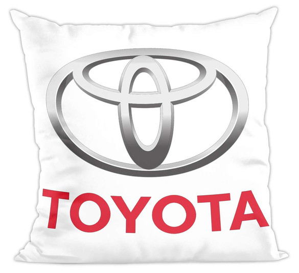 Poduszka Toyota logo white