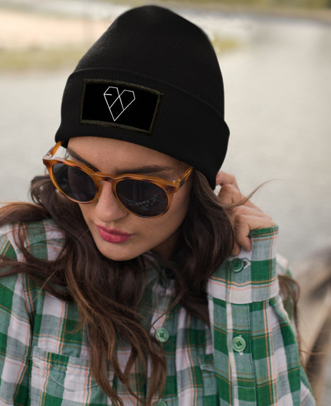 Czapka zimowa z naszywką EXO LOGO K-POP