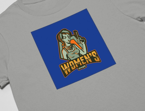 Koszulka z naszywką WOMEN;S STRENGHT