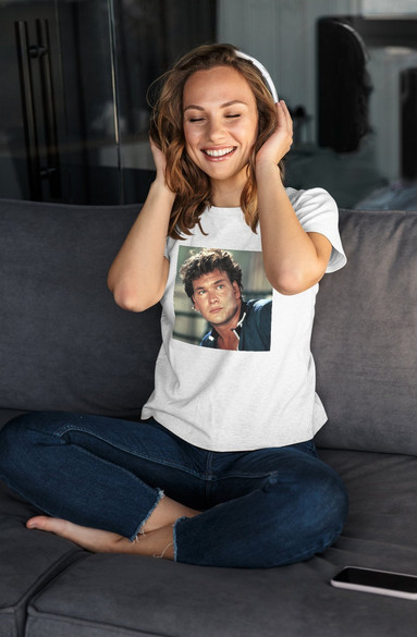 Bluzka damska z naszywką Patrick Swayze