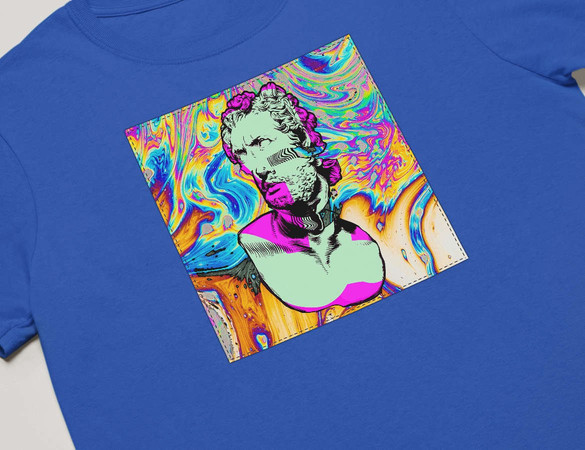 Koszulka z naszywką Psychodelic 04