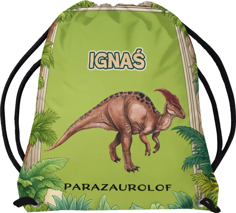 Worek Dinozaury Parazaurolof – dodaj imię