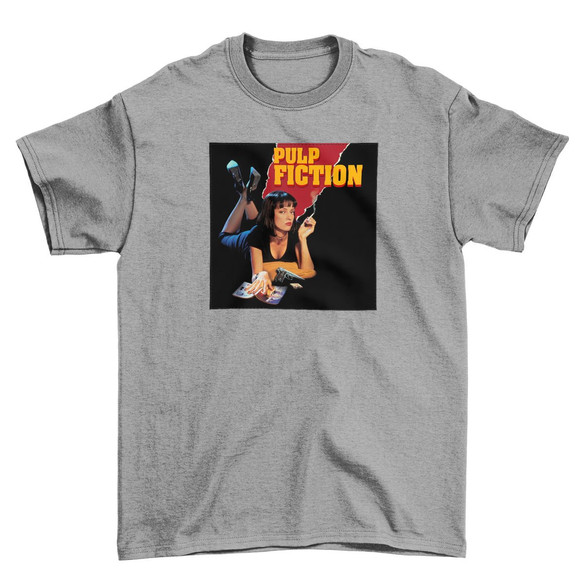 Koszulka z naszywką Pulp Fiction Poster