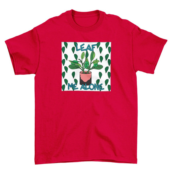 Koszulka z naszywką Leaf me alone