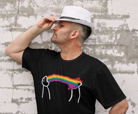 Koszulka Żygam tęczą + Twój napis