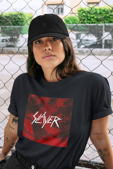 Koszulka z naszywką Slayer World painted