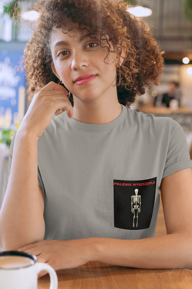 Koszulka z kieszonką Palenie wyszczupla