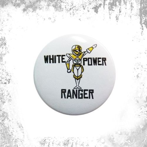 Przypinka WHITE POWER RANGER