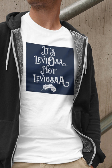 Koszulka z naszywką  Harry Potter leviosa