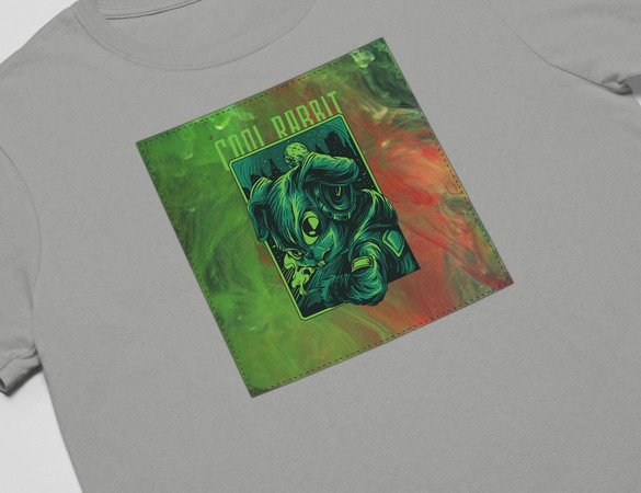 Koszulka z naszywką  COOL RABBIT