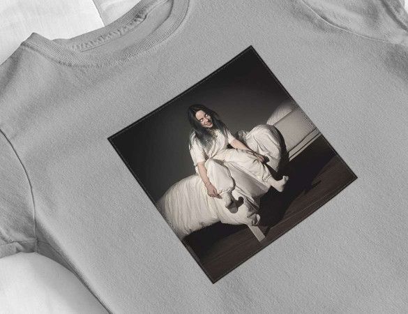 Bluzka damska z naszywką Billie Eilish 01