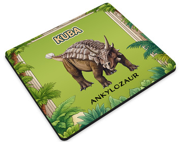 Podkładka Dinozaury Ankylozaur z nadrukiem imienia 36x29cm