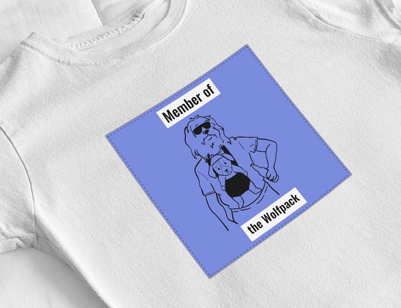 Bluzka damska z naszywką Member of the Wolfpack