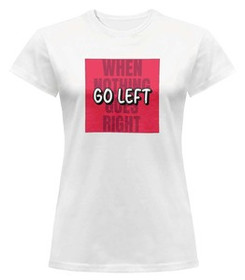 Bluzka damska z naszywką When nothing goes...