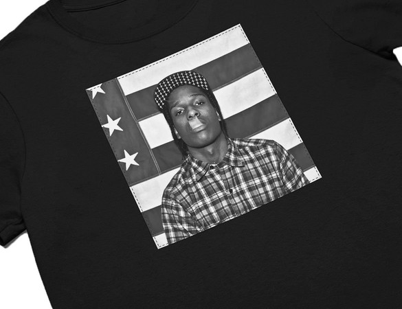 Koszulka z naszywką Asap Rocky Live.Love.