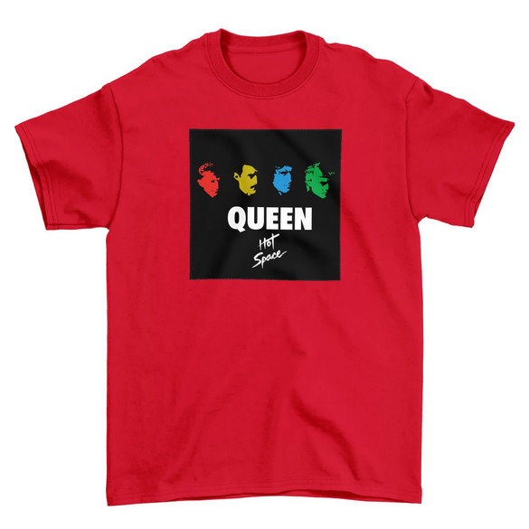 Koszulka z naszywką Queen Hot Space 02