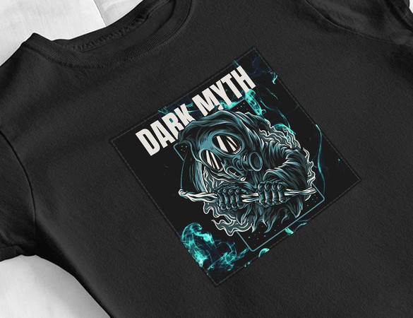 Bluzka damska z naszywką DARK MYTH