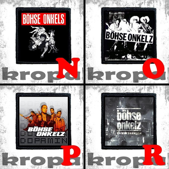 Naszywka BOHSE ONKELZ 8 X 8 cm Dużo Wzorów!