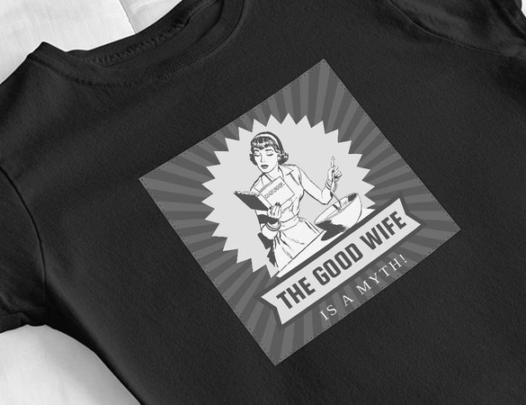 Bluzka damska z naszywką The good wife