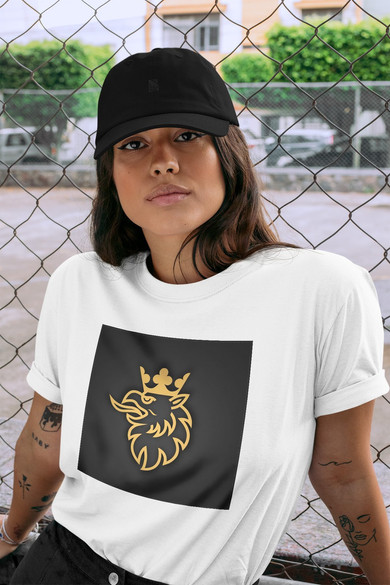 Koszulka z naszywką Scania logo gold