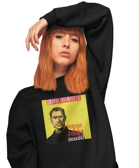 Bluza z naszywką PRL- powaga zabija