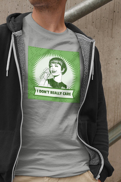 Koszulka z naszywką I don't really care