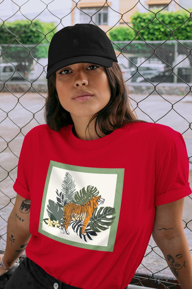 Koszulka z naszywką Tiger/Nature