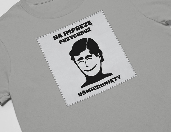 Koszulka z naszywką PRL- Impreza