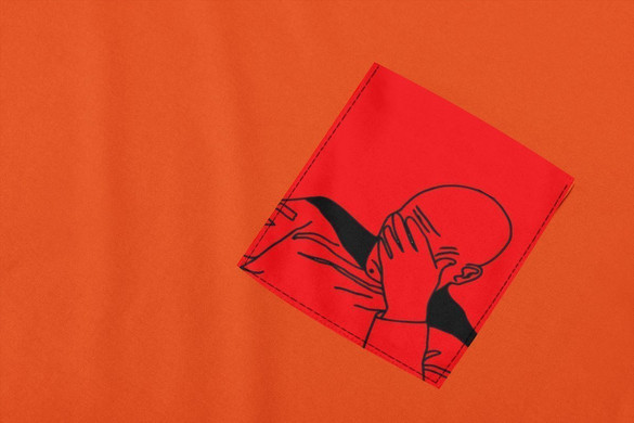 Koszulka z kieszonką STAR TREK FACEPALM