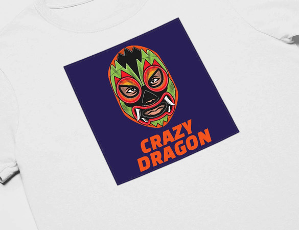 Koszulka z naszywką Crazy Dragon