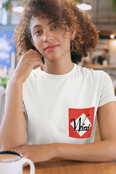 Koszulka z kieszonką WINO