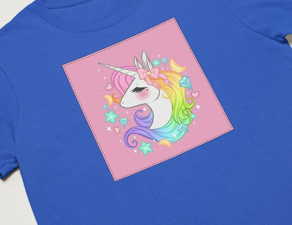 Koszulka z naszywką Unicorne 04